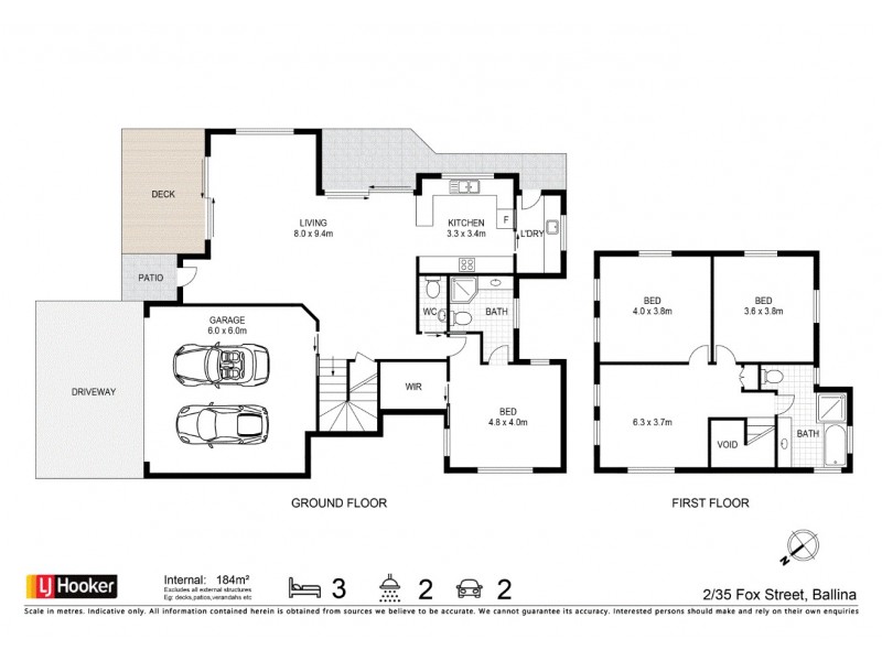 8 Hamilton Lane, Ballina NSW 2478 Floorplan