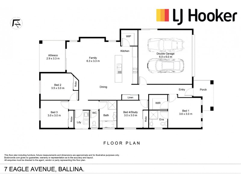 7 Eagle Avenue, Ballina NSW 2478 Floorplan