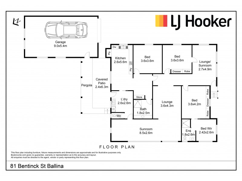 81 Bentinck Street, Ballina NSW 2478 Floorplan