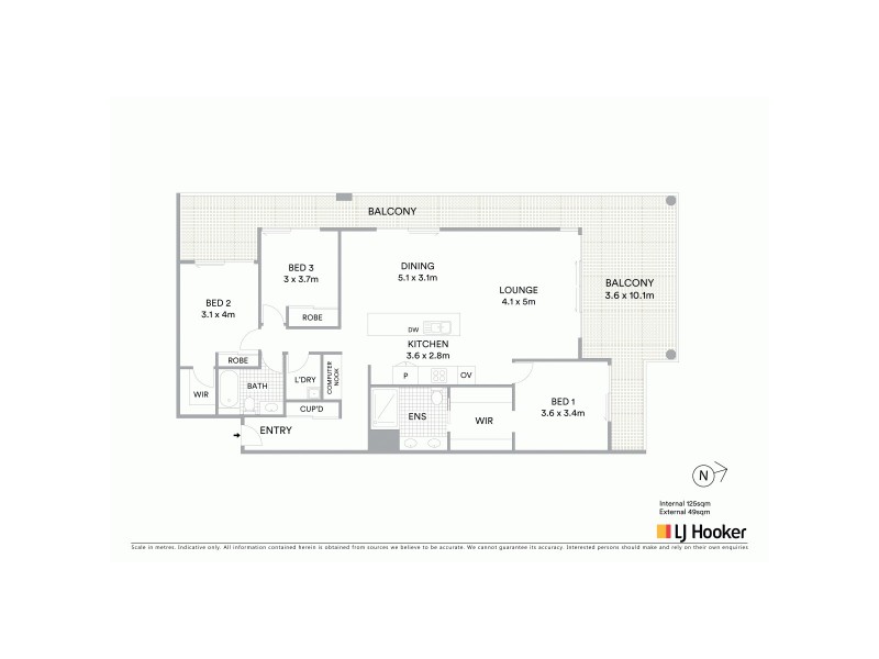 527/3 Kerr Street, Ballina NSW 2478 Floorplan