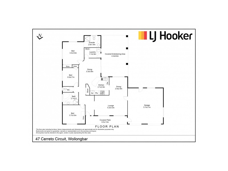 47 Cerreto Circuit, Wollongbar NSW 2477 Floorplan