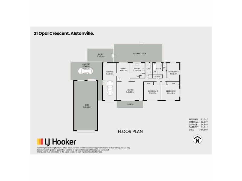 21 Opal Crescent, Alstonville NSW 2477 Floorplan