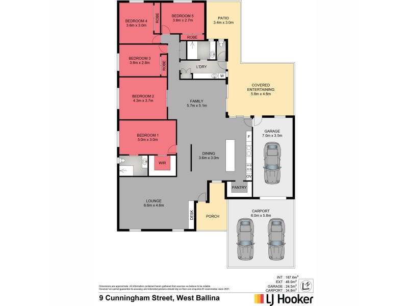 9 Cunningham Street, West Ballina NSW 2478 Floorplan