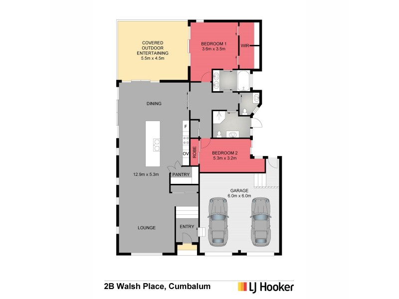 2B Walsh Place, Cumbalum NSW 2478 Floorplan