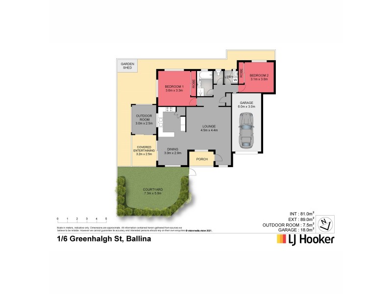 1/6 Greenhalgh Street, Ballina NSW 2478 Floorplan