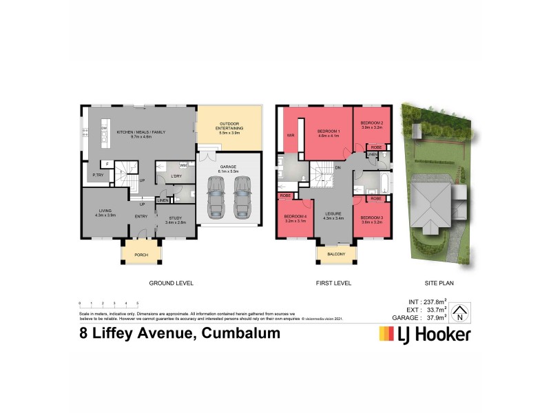 8 Liffey Avenue, Cumbalum NSW 2478 Floorplan