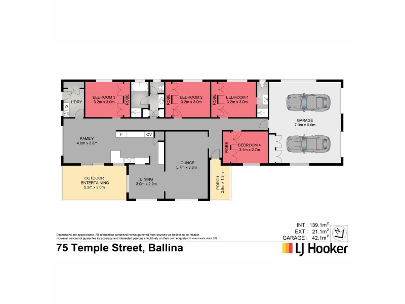 75 Temple Street, Ballina NSW 2478 Floorplan