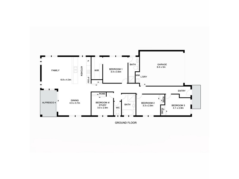 Unit 1/Lot 625 O’Byrne Place, Cumbalum NSW 2478 Floorplan