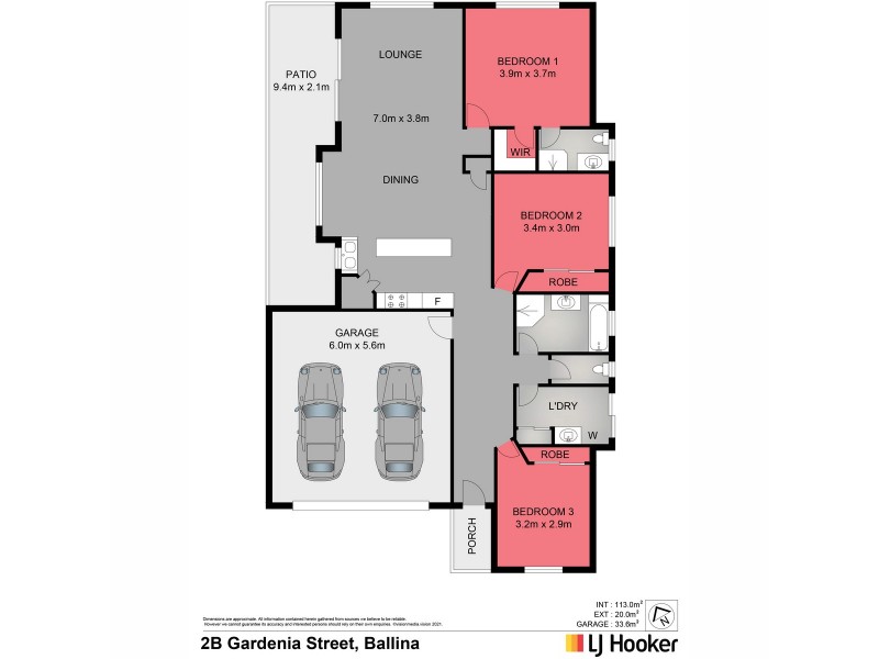 2b Gardenia Street, Ballina NSW 2478 Floorplan