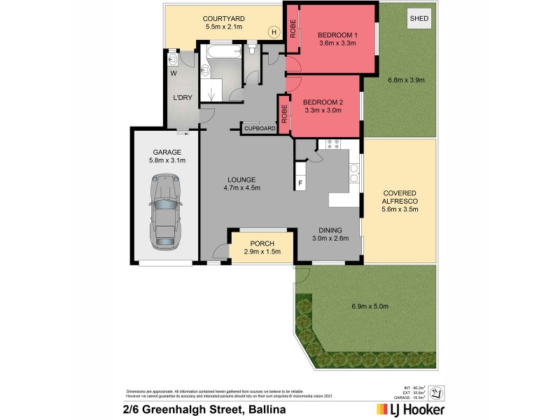 2/6 Greenhalgh Street, Ballina NSW 2478 Floorplan
