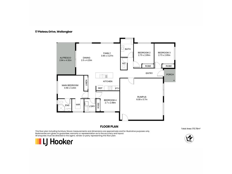 17 Plateau Drive, Wollongbar NSW 2477 Floorplan