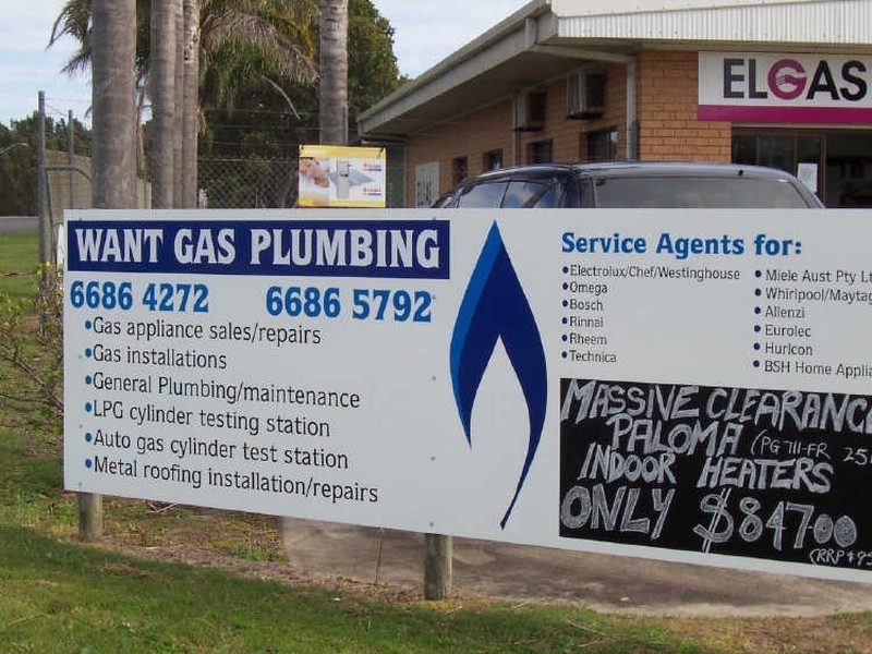 Want Gas Plumbing ‘Elgas Agent’, Ballina NSW 2478