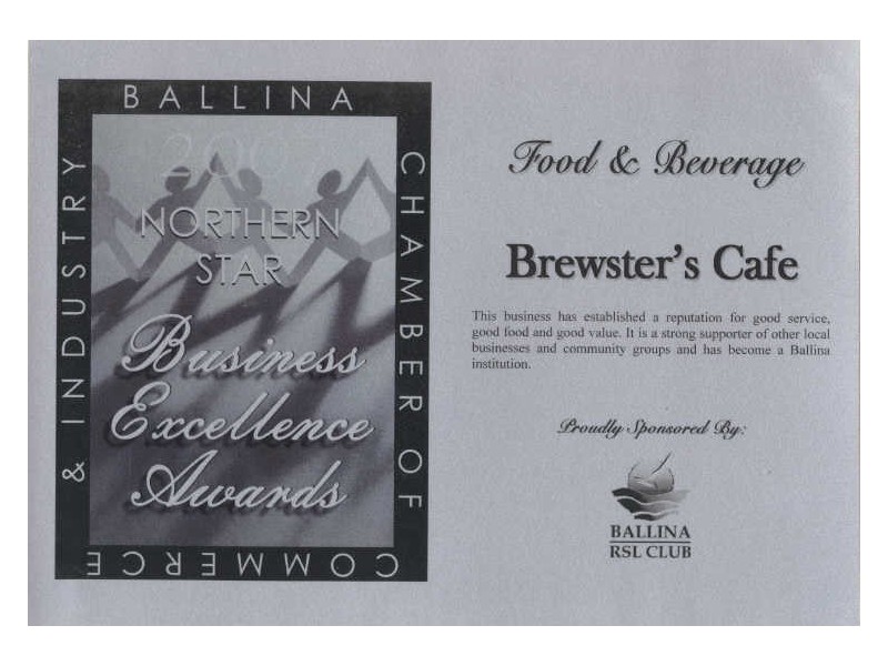 105 River Street Brewsters  Cafe, Ballina NSW 2478