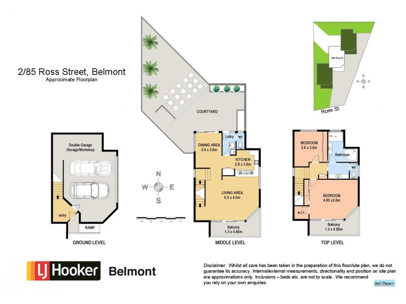 2/85 Ross Street, Belmont NSW 2280 Floorplan