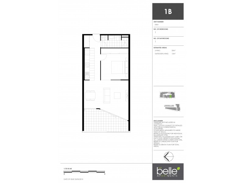 E404/11 Ernest Street, Belmont NSW 2280 Floorplan