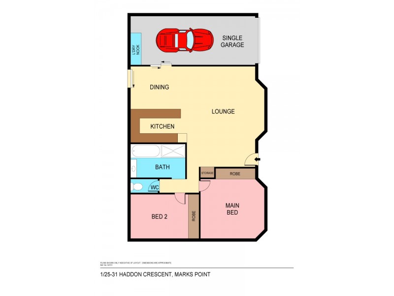 1/25-31 Haddon Crescent, Marks Point NSW 2280 Floorplan
