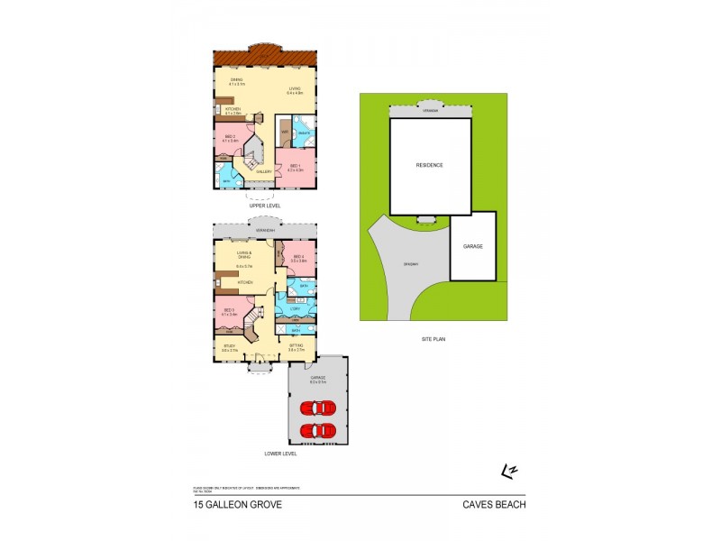 15 Galleon Grove, Caves Beach NSW 2281 Floorplan