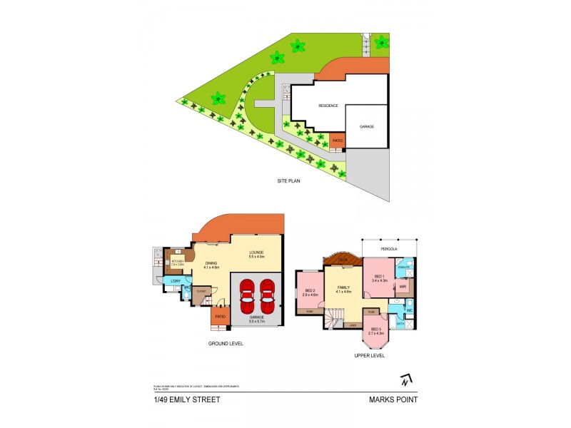 1/49 Emily Street, Marks Point NSW 2280 Floorplan