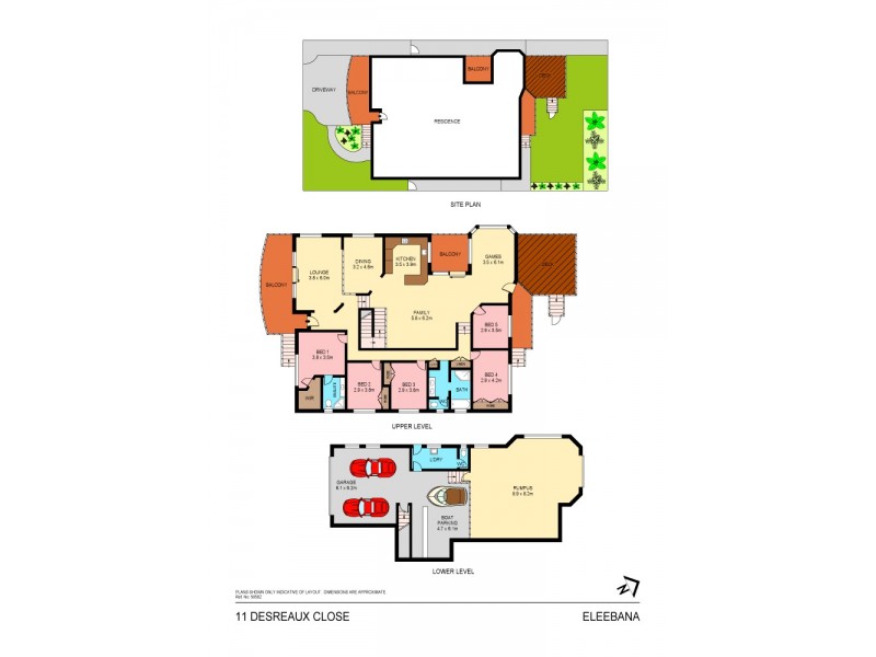 11 Desreaux Close, Eleebana NSW 2282 Floorplan