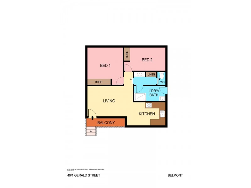 Unit 49/1 Gerald Street, Belmont NSW 2280 Floorplan