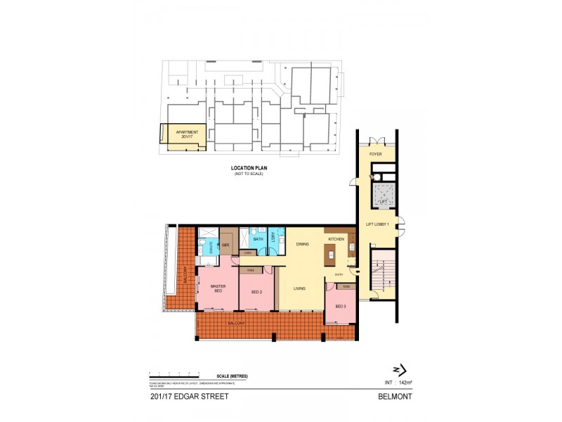 201/13-17 Edgar Street, Belmont NSW 2280 Floorplan