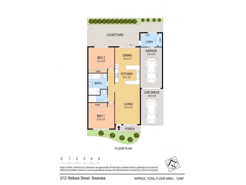 3/12 Wallace Street, Swansea NSW 2281 Floorplan
