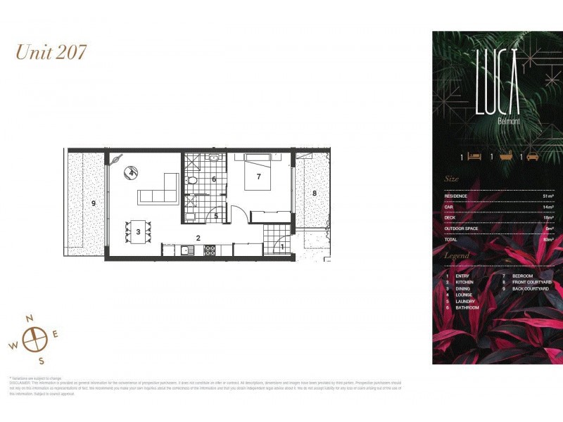207/439 – 443 Pacific Highway, Belmont NSW 2280 Floorplan
