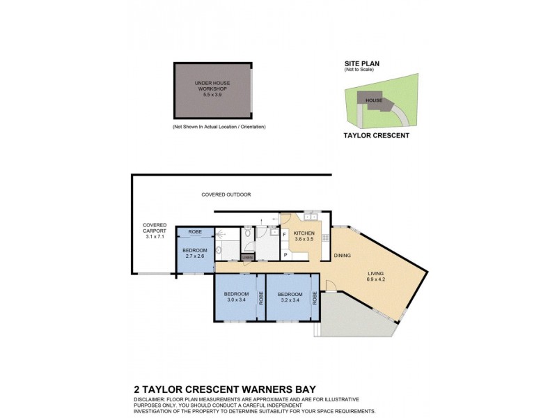2 Taylor Crescent, Warners Bay NSW 2282 Floorplan