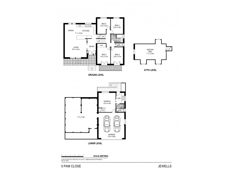 5 Pam Close, Jewells NSW 2280 Floorplan