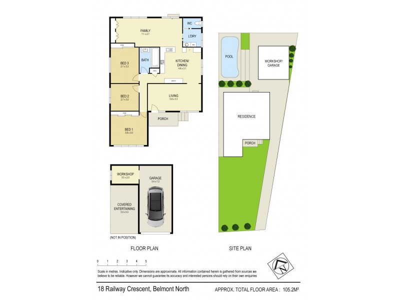 18 Railway Crescent, Belmont North NSW 2280 Floorplan