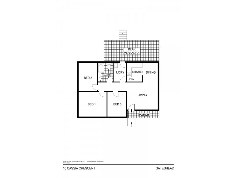16 Cassia Crescent, Gateshead NSW 2290 Floorplan