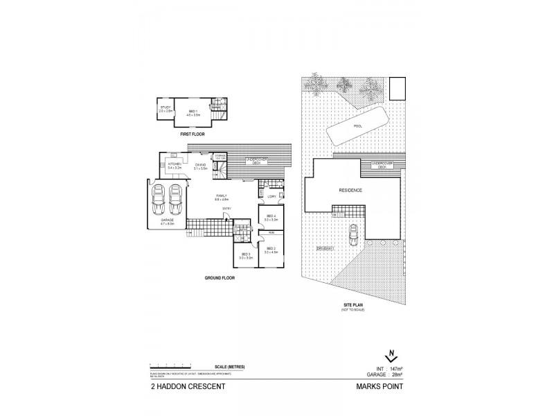 2 Haddon Crescent, Marks Point NSW 2280 Floorplan