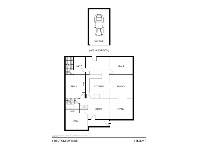 8 Redrose Avenue, Belmont NSW 2280 Floorplan