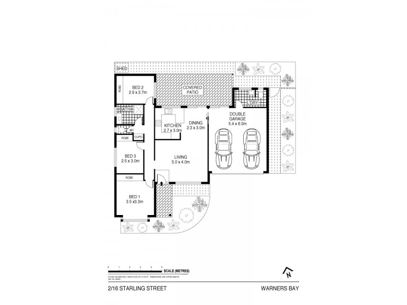 2/16 Starling Street, Warners Bay NSW 2282 Floorplan
