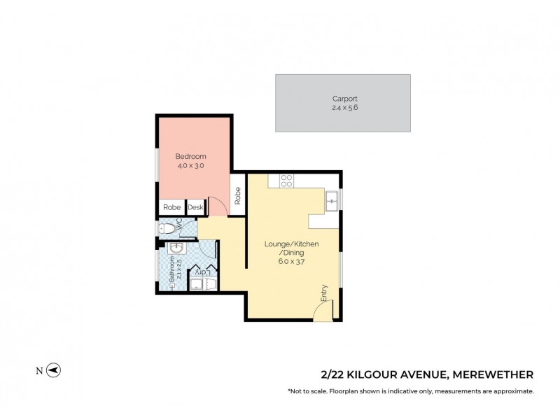 2/22 Kilgour Avenue, Merewether NSW 2291 Floorplan
