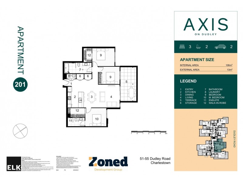 201/51-55 Dudley Road, Charlestown NSW 2290 Floorplan