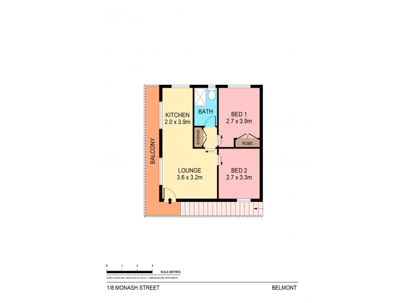 1/8 Monash Street, Belmont NSW 2280 Floorplan