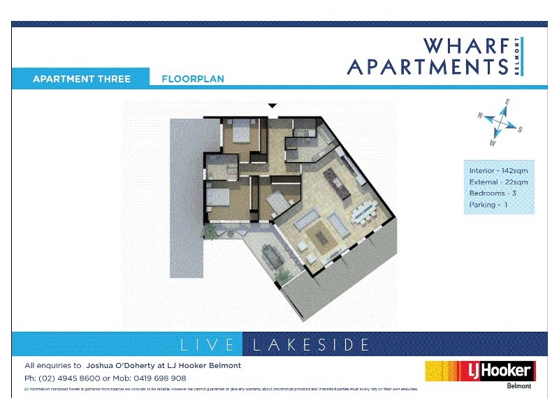 3/58 Brooks Parade, Belmont NSW 2280 Floorplan