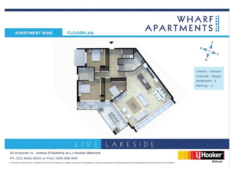 Apartment 9/58 Brooks Parade, Belmont NSW 2280 Floorplan