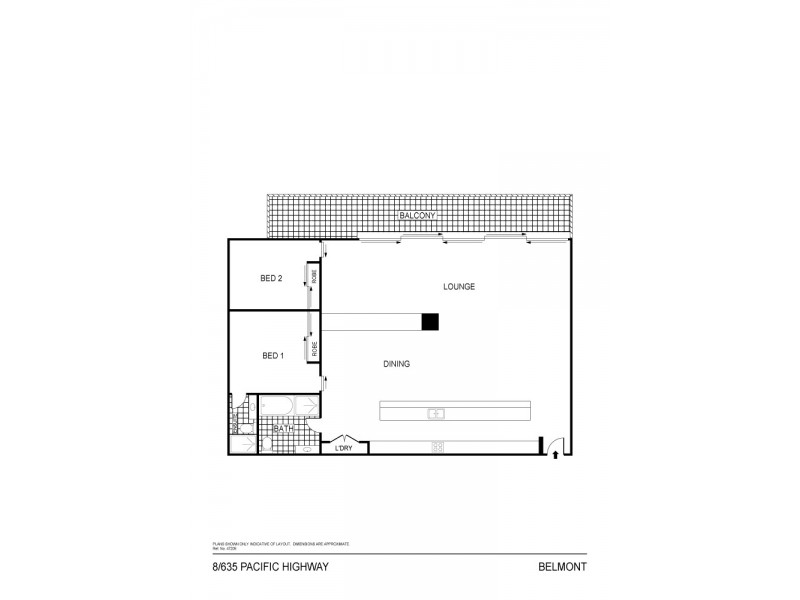 8/635 Pacific Highway, Belmont NSW 2280 Floorplan