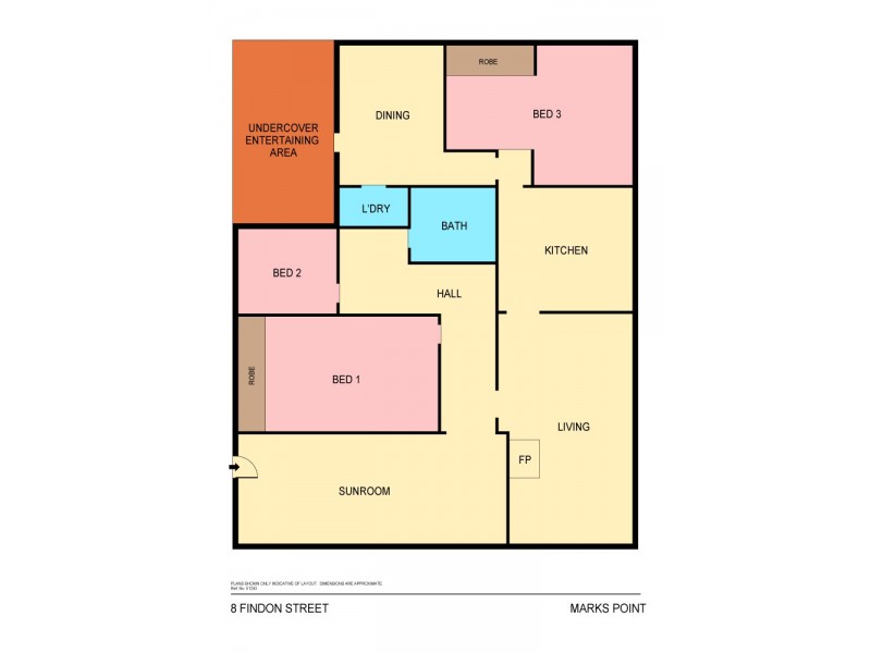 8 Findon Street, Marks Point NSW 2280 Floorplan
