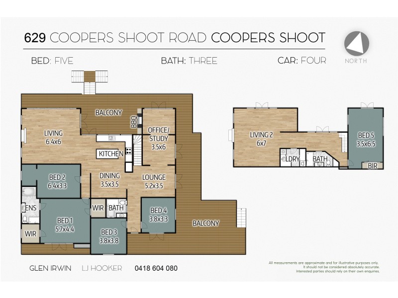 629 Coopers Shoot Road, Coopers Shoot NSW 2479 Floorplan