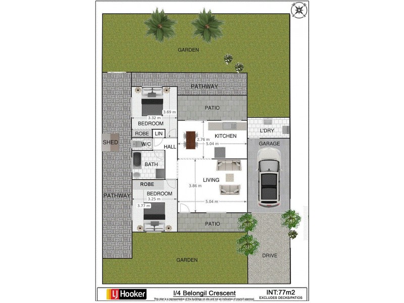 1/4 Belongil Crescent, Byron Bay NSW 2481 Floorplan
