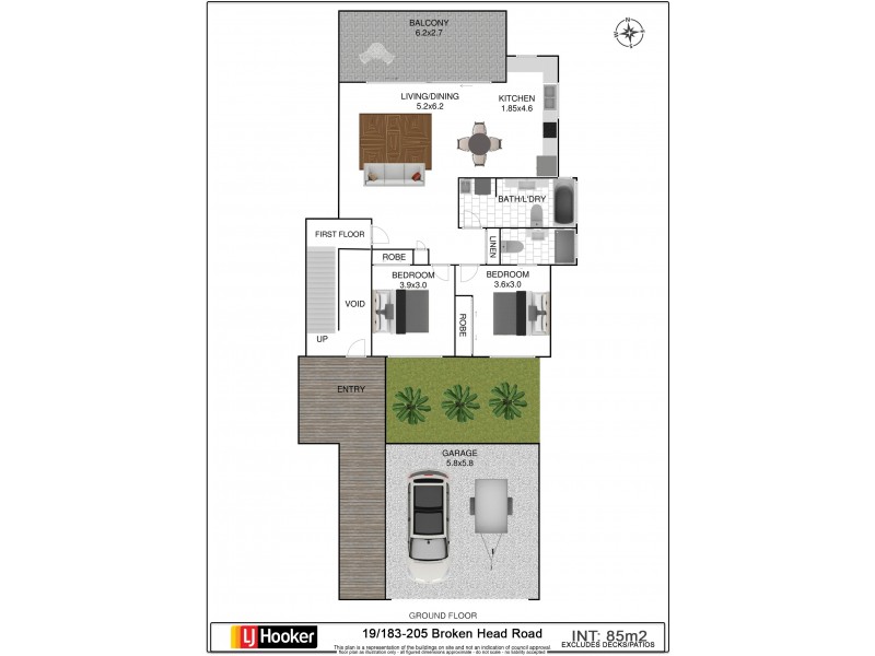 19/183-205 Broken Head Road, Suffolk Park NSW 2481 Floorplan