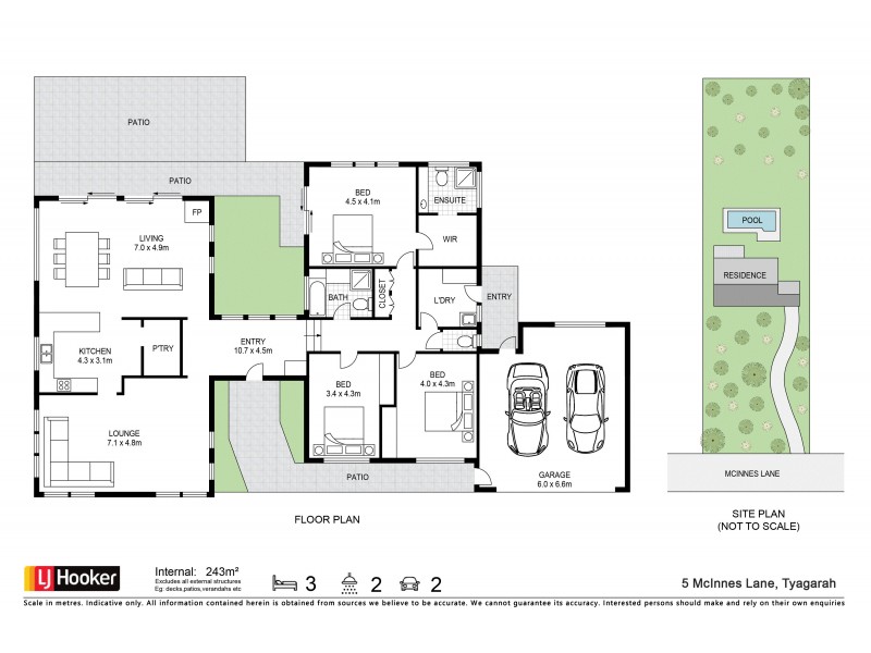 5 McInnes Lane, Tyagarah NSW 2481 Floorplan