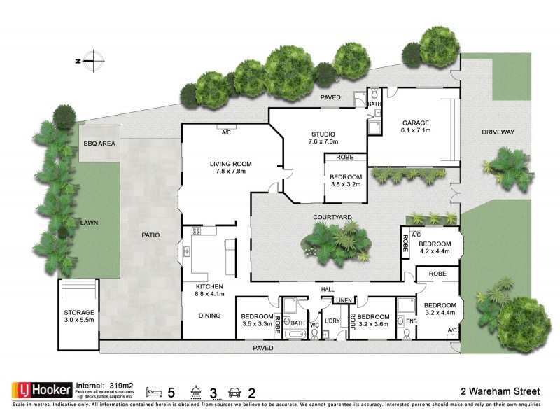 2 Wareham Street, Suffolk Park NSW 2481 Floorplan