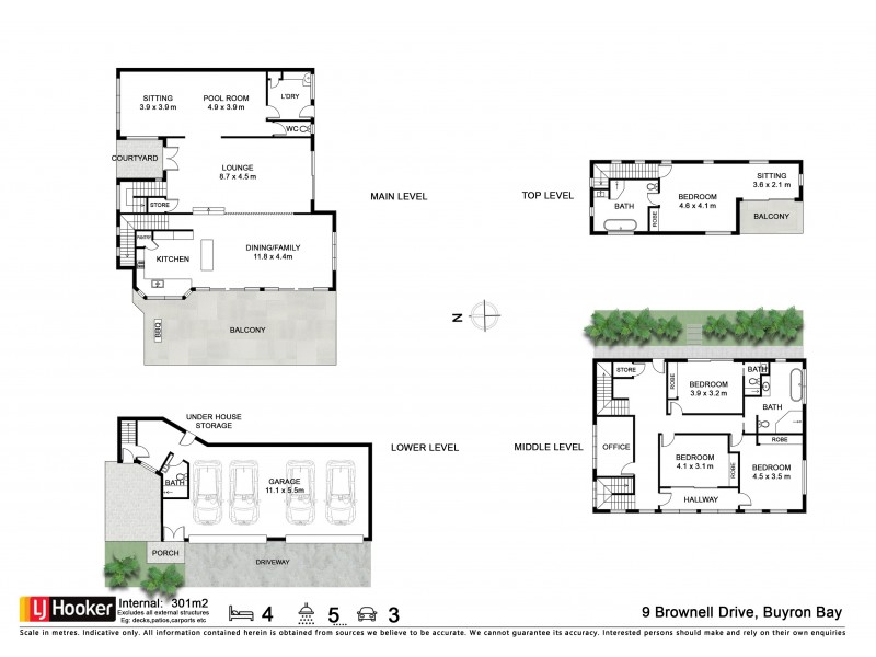 9 Brownell Drive, Byron Bay NSW 2481 Floorplan