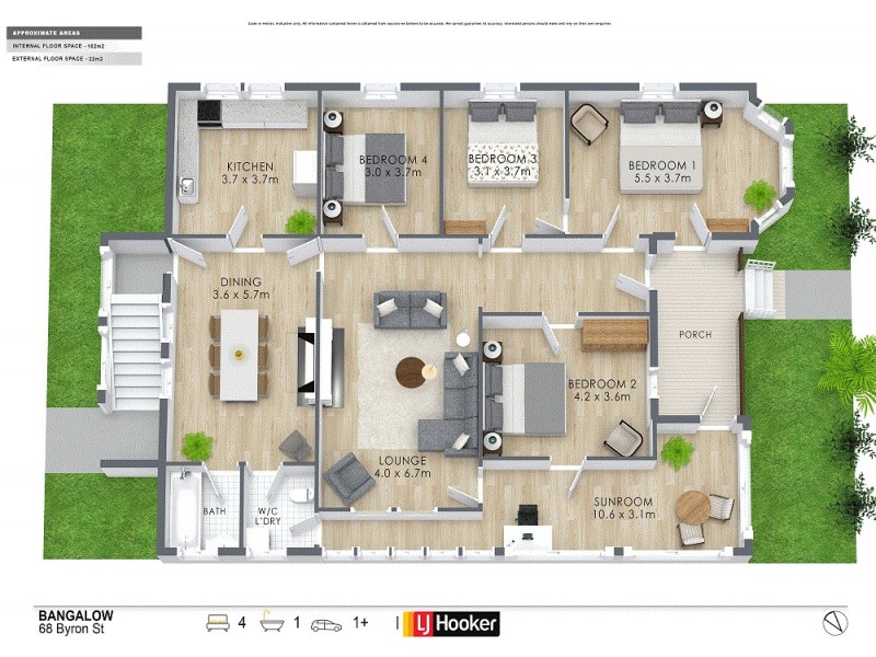 68 Byron Street, Bangalow NSW 2479 Floorplan