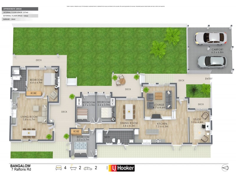 7 Raftons Road, Bangalow NSW 2479 Floorplan
