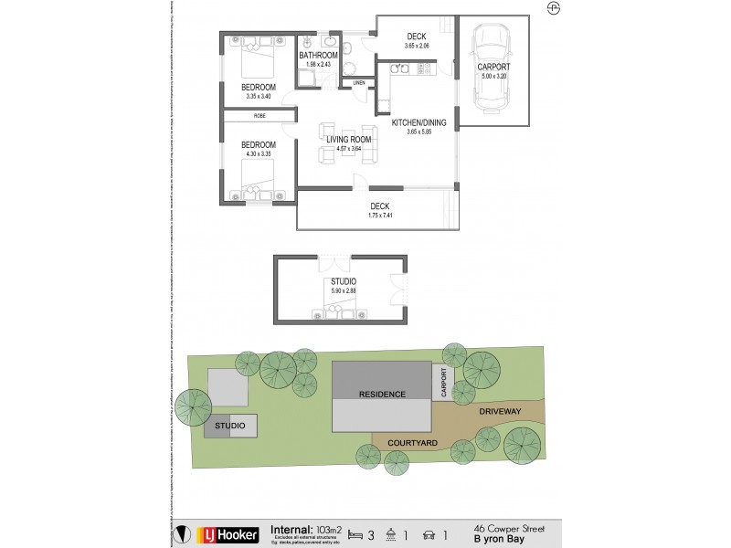 46 Cowper Street, Byron Bay NSW 2481 Floorplan